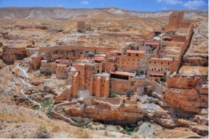 اعتصام ضد دير مارسابا من قبل سكان العبيدية